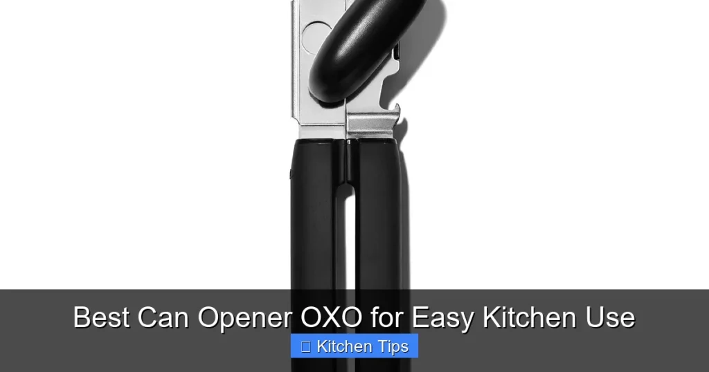 Best Can Opener OXO for Easy Kitchen Use