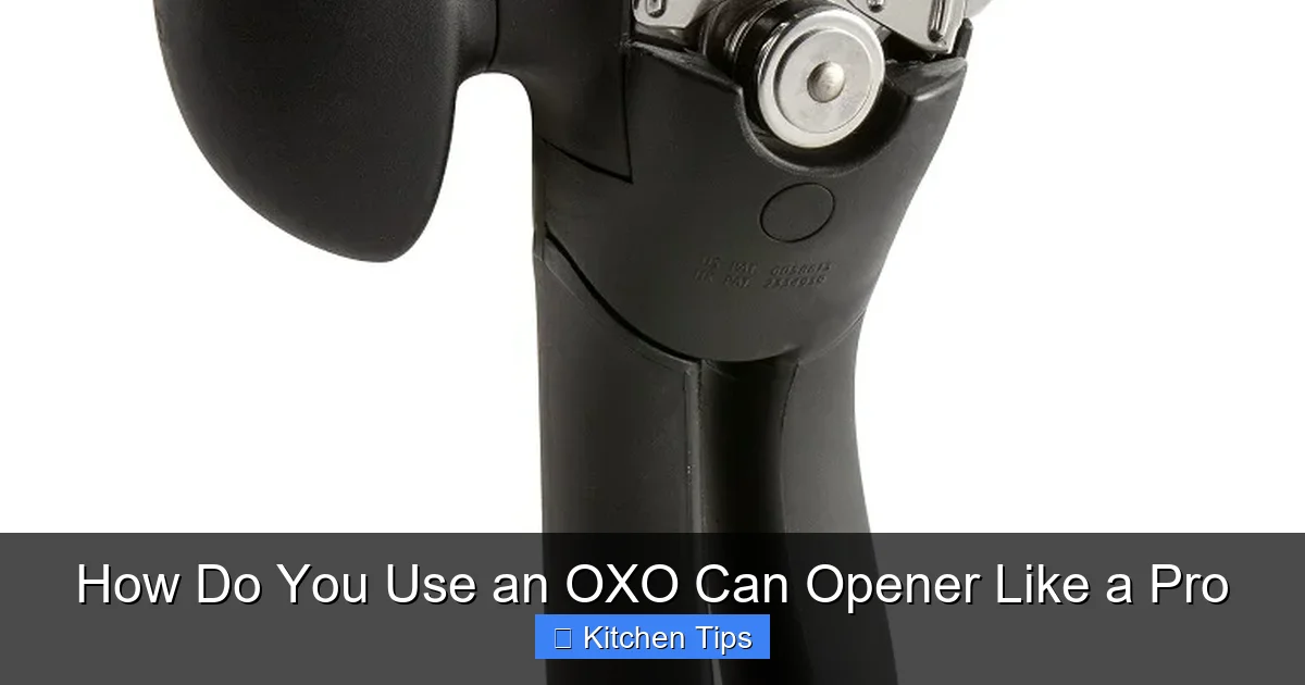 How Do You Use an OXO Can Opener Like a Pro