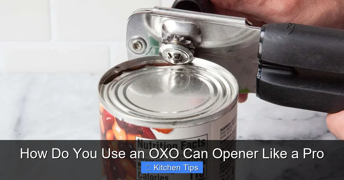 How Do You Use an OXO Can Opener Like a Pro