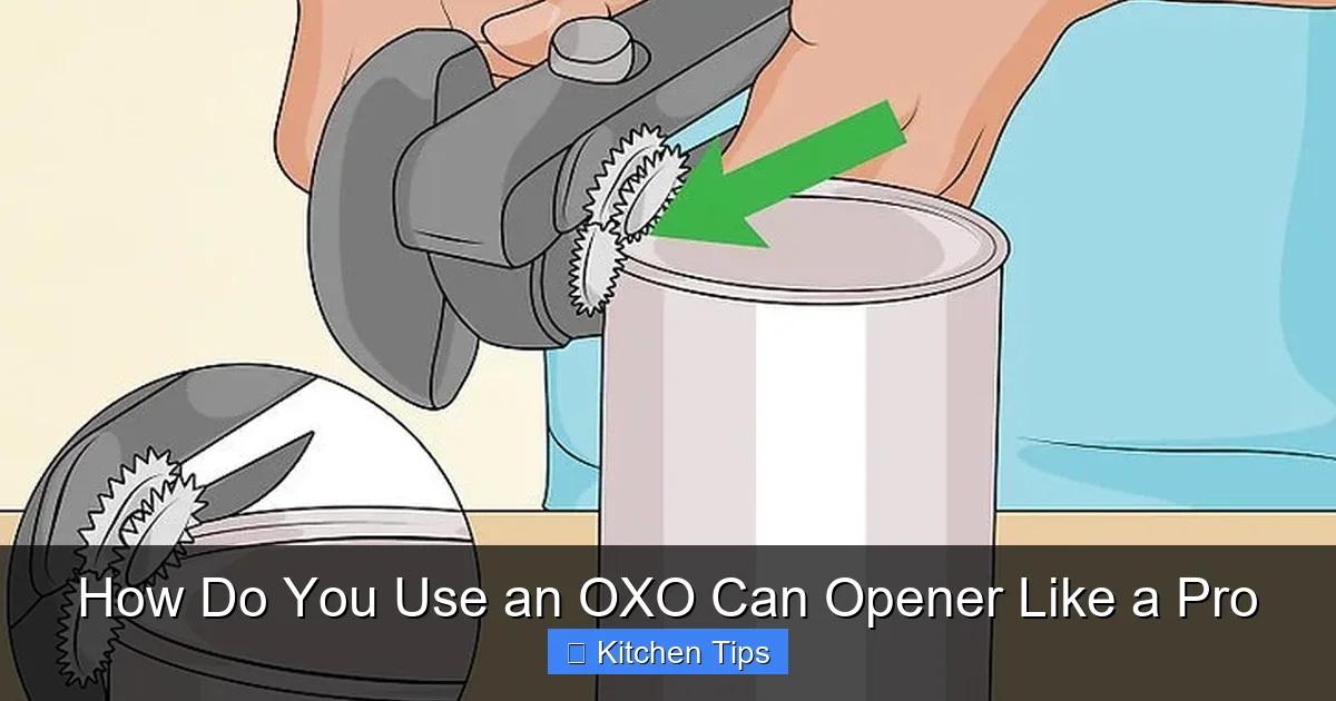 How Do You Use an OXO Can Opener Like a Pro