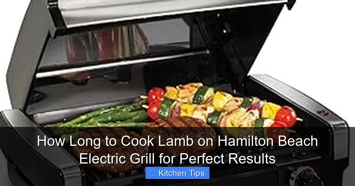 How Long to Cook Lamb on Hamilton Beach Electric Grill for Perfect Results