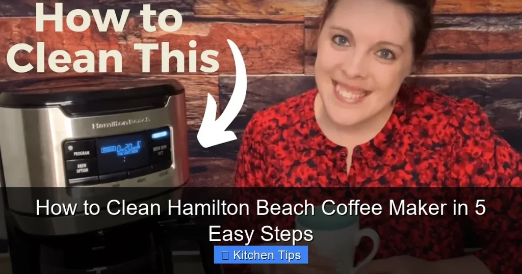 How to Clean Hamilton Beach Coffee Maker in 5 Easy Steps