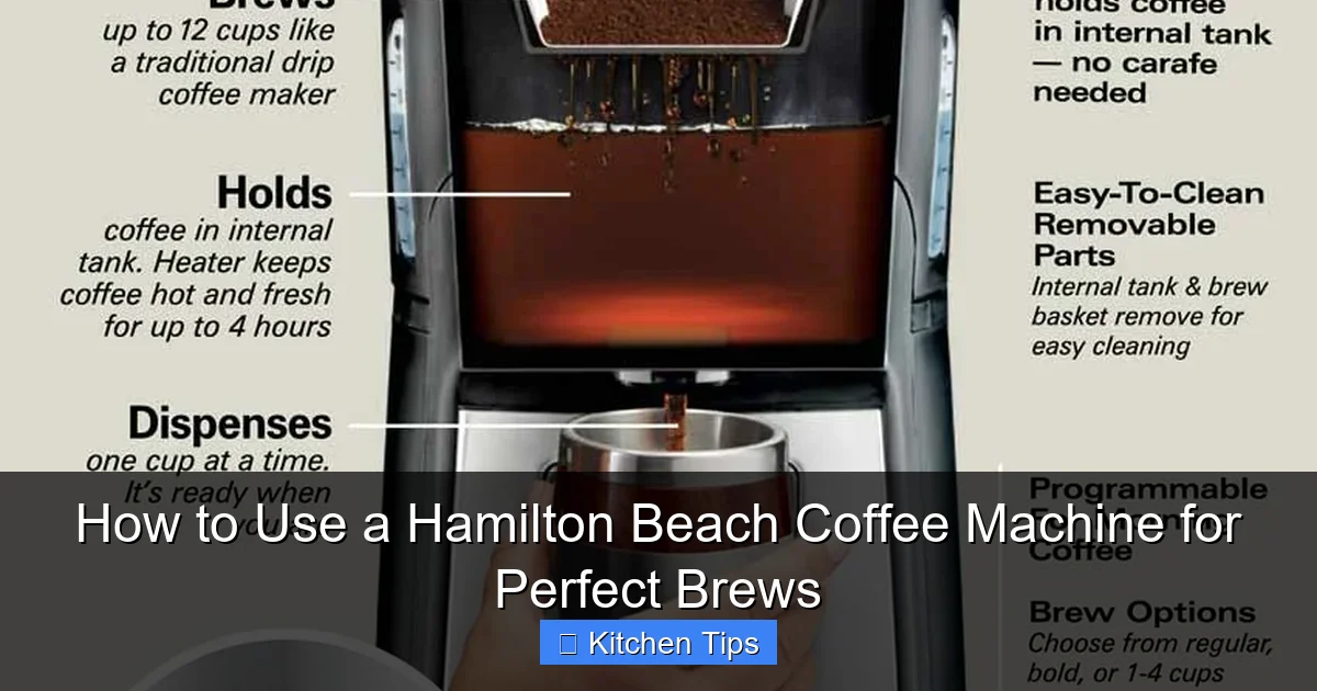 How to Use a Hamilton Beach Coffee Machine for Perfect Brews