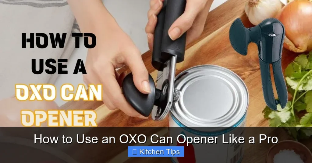 How to Use an OXO Can Opener Like a Pro