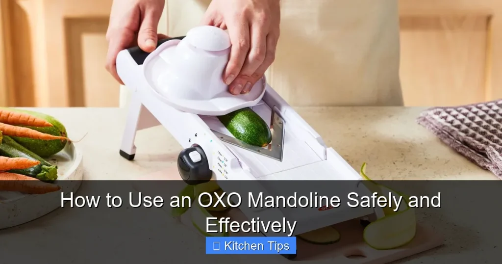How to Use an OXO Mandoline Safely and Effectively