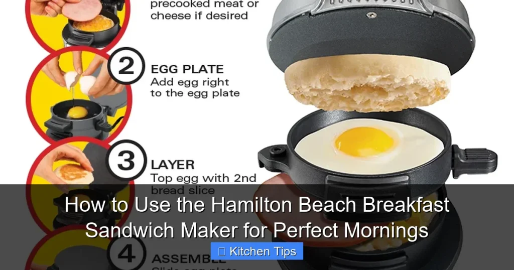 How to Use the Hamilton Beach Breakfast Sandwich Maker for Perfect Mornings