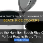 How to Use the Hamilton Beach Rice Cooker for Perfect Results Every Time