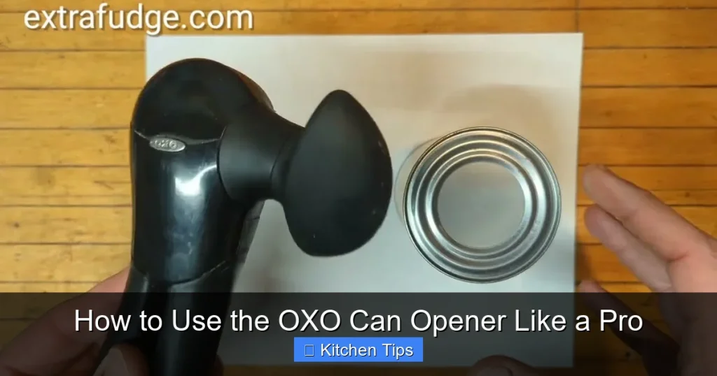 How to Use the OXO Can Opener Like a Pro