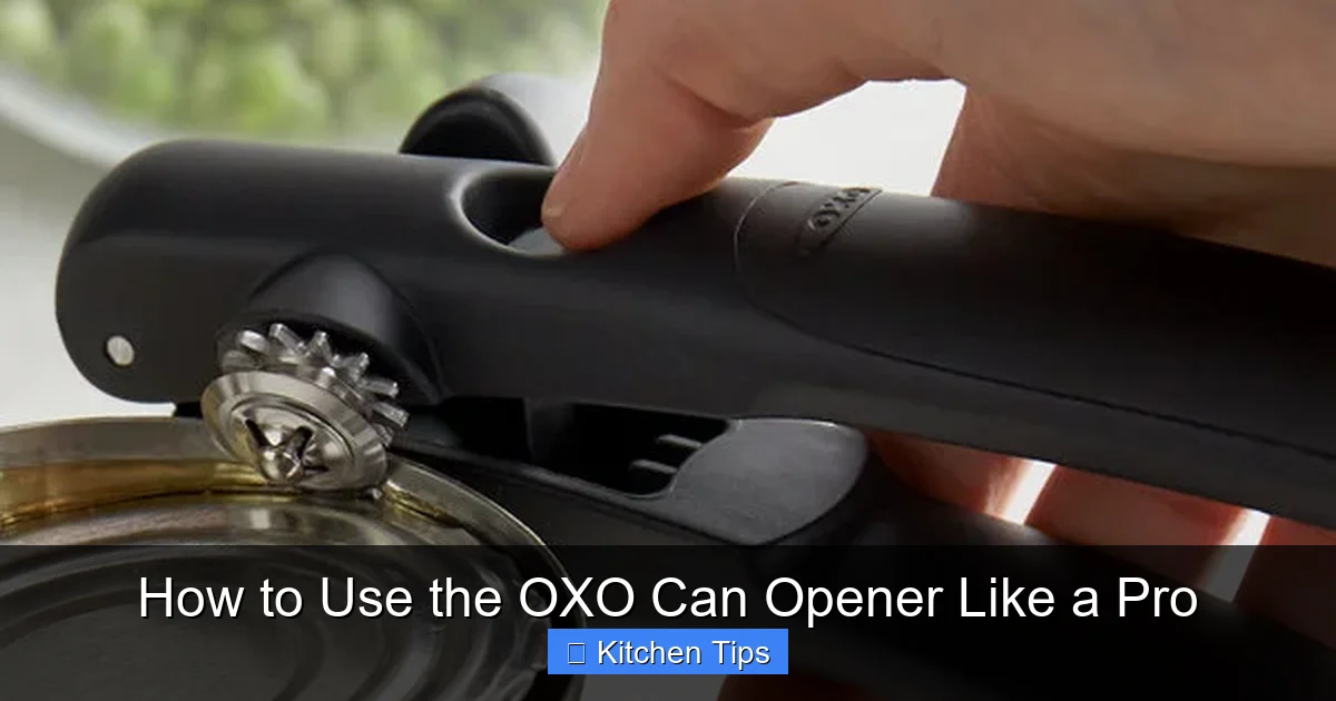 How to Use the OXO Can Opener Like a Pro