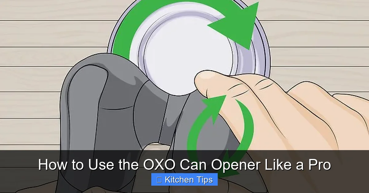 How to Use the OXO Can Opener Like a Pro