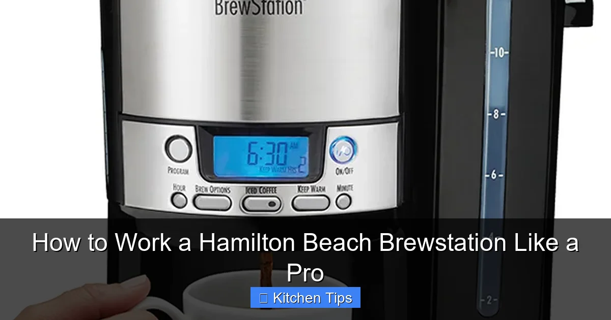 How to Work a Hamilton Beach Brewstation Like a Pro
