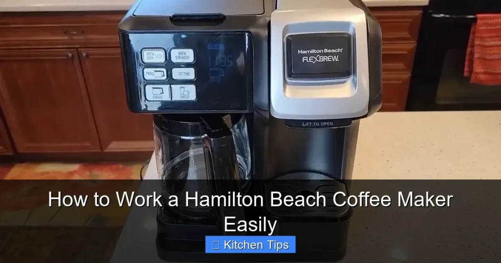 How to Work a Hamilton Beach Coffee Maker Easily