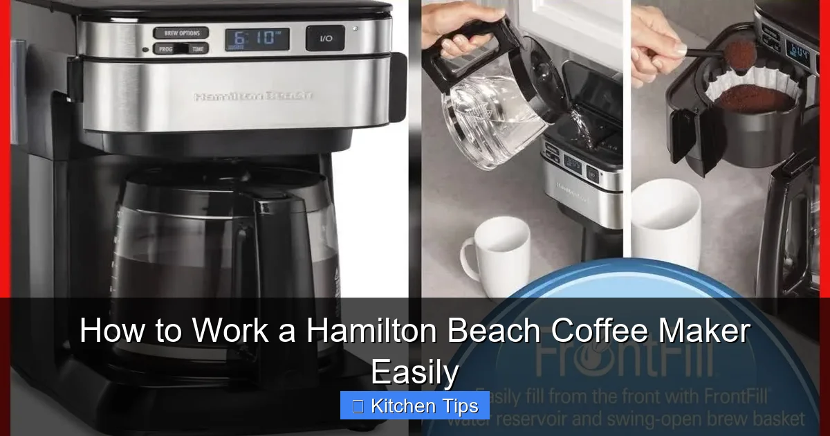 How to Work a Hamilton Beach Coffee Maker Easily
