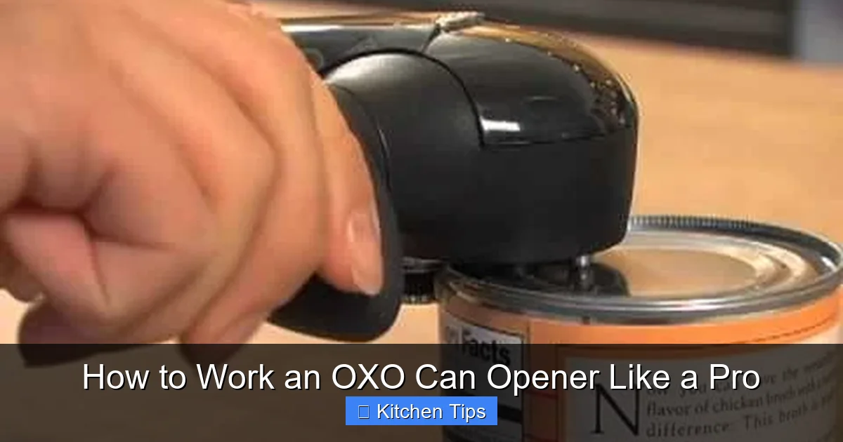 How to Work an OXO Can Opener Like a Pro