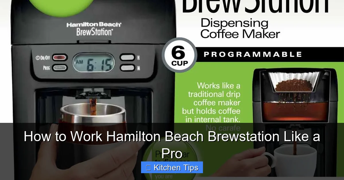 How to Work Hamilton Beach Brewstation Like a Pro