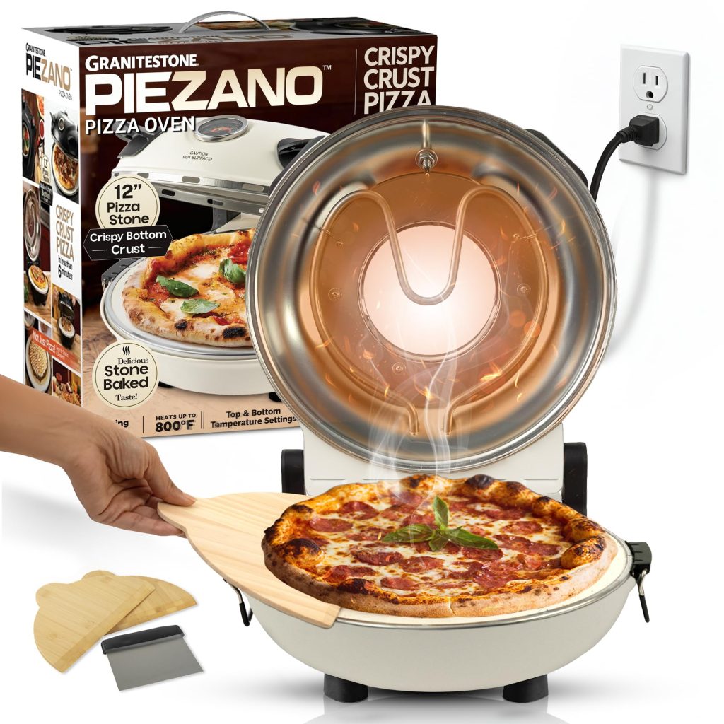 PIEZANO Crispy Crust Pizza Oven Review: Best 12″ Countertop Pizza Maker with Cer