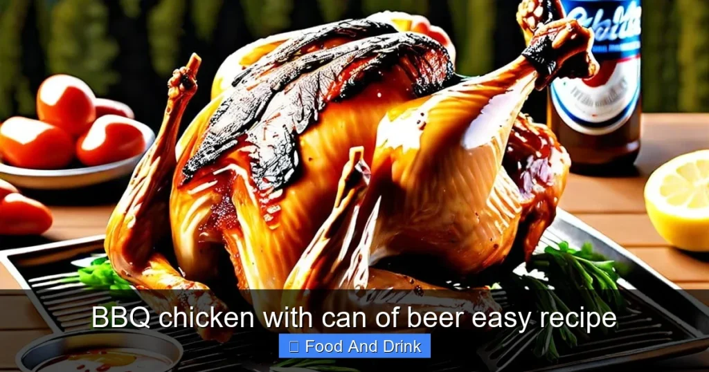 BBQ chicken with can of beer easy recipe
