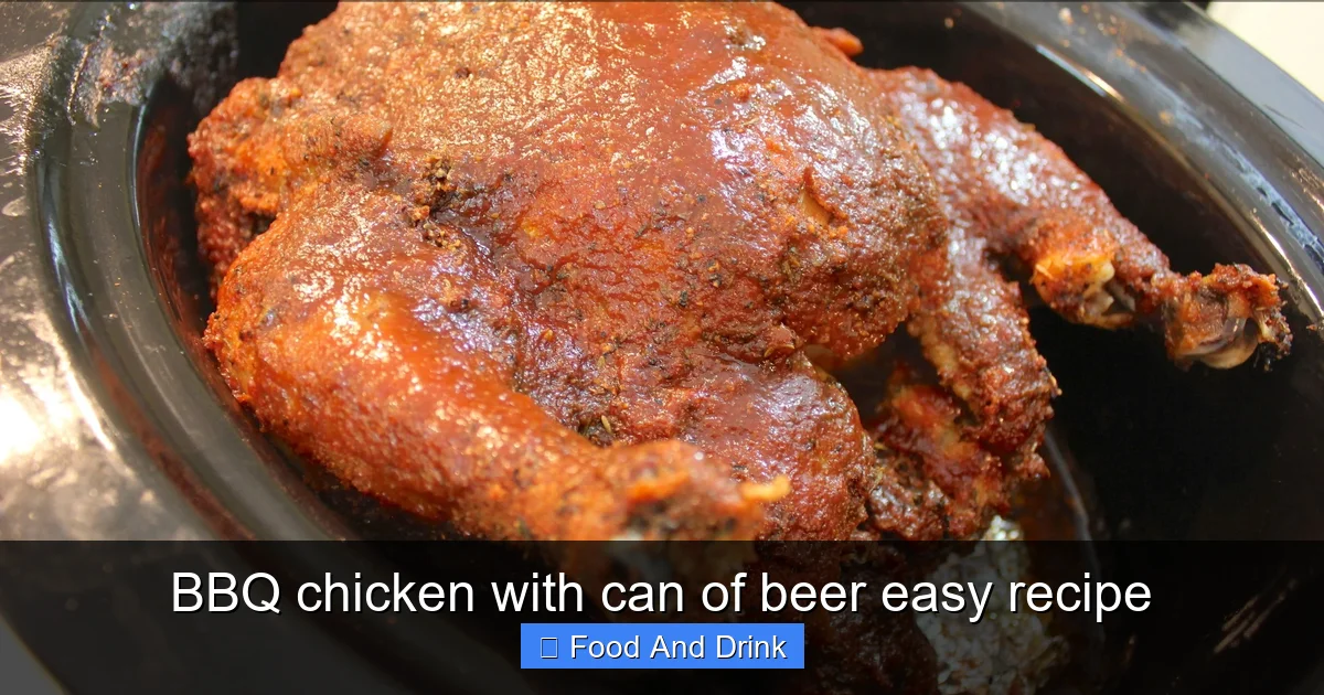 BBQ chicken with can of beer easy recipe