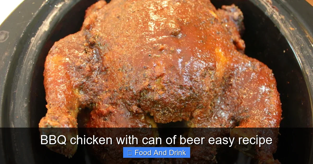 BBQ chicken with can of beer easy recipe