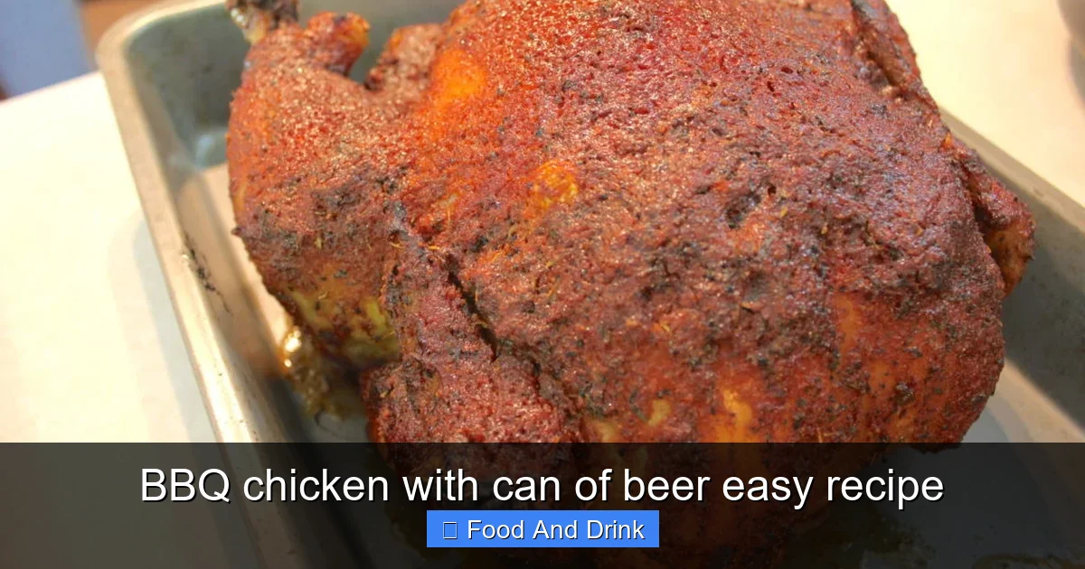 BBQ chicken with can of beer easy recipe