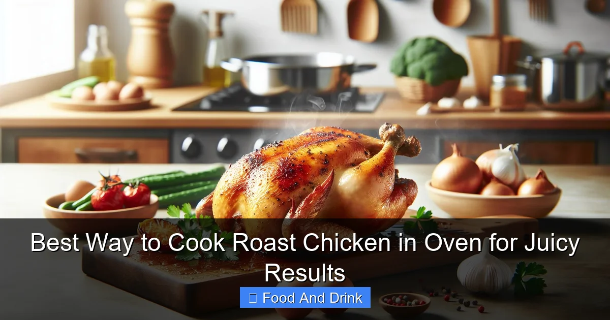 Best Way to Cook Roast Chicken in Oven for Juicy Results
