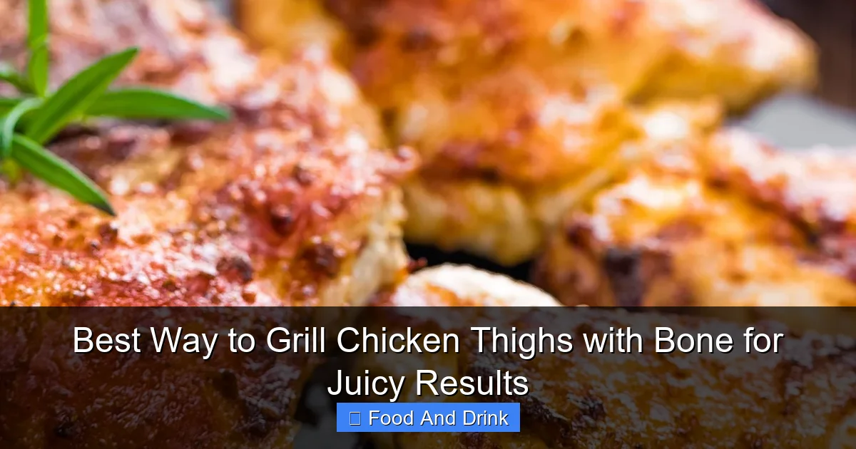 Best Way to Grill Chicken Thighs with Bone for Juicy Results