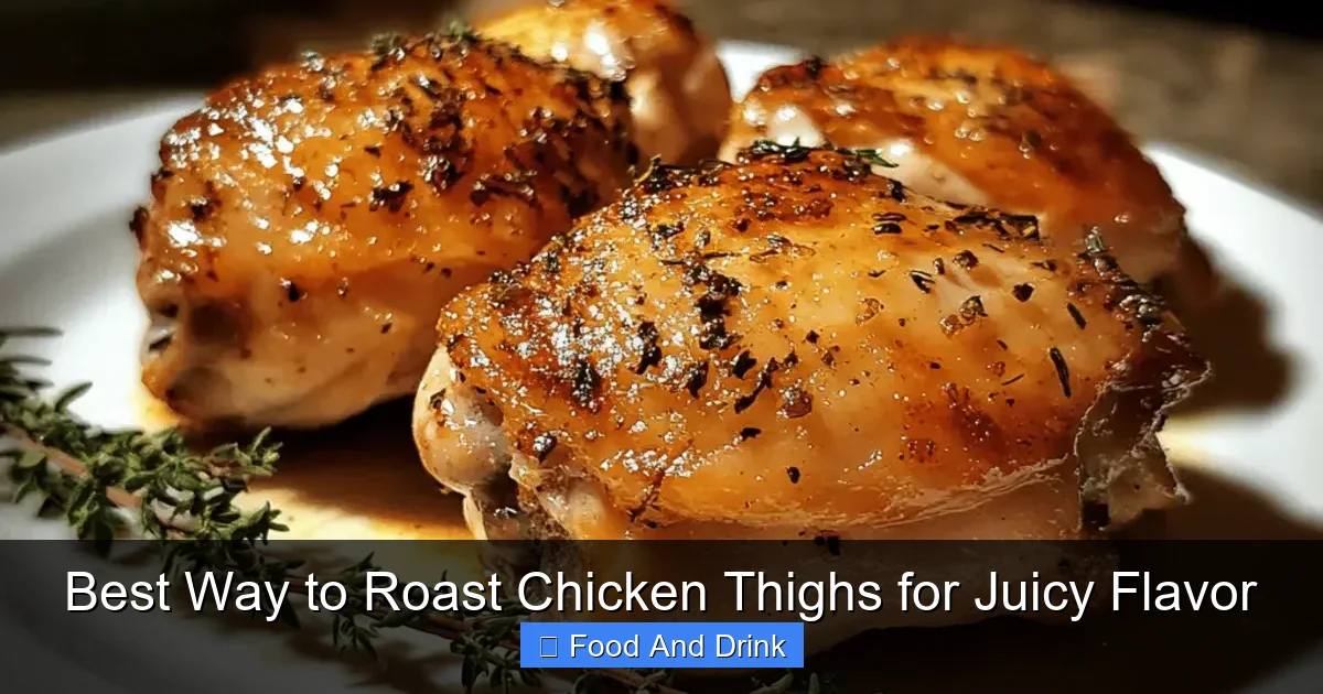 Best Way to Roast Chicken Thighs for Juicy Flavor