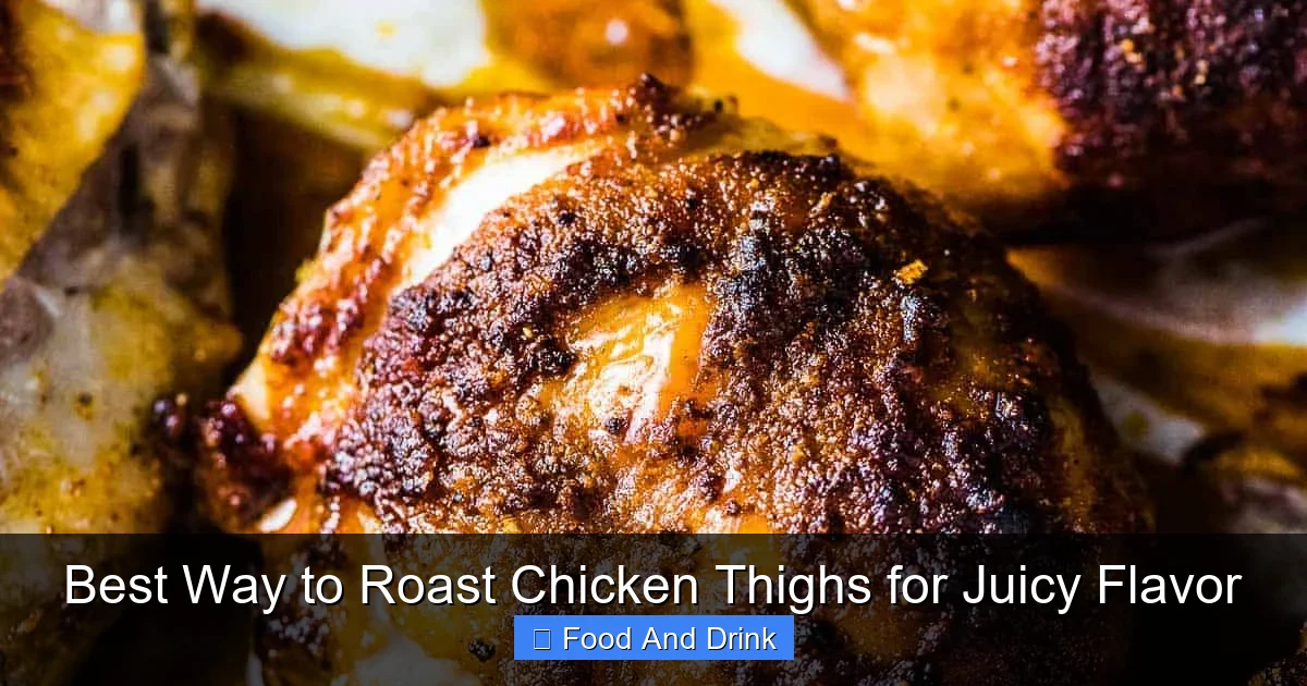 Best Way to Roast Chicken Thighs for Juicy Flavor