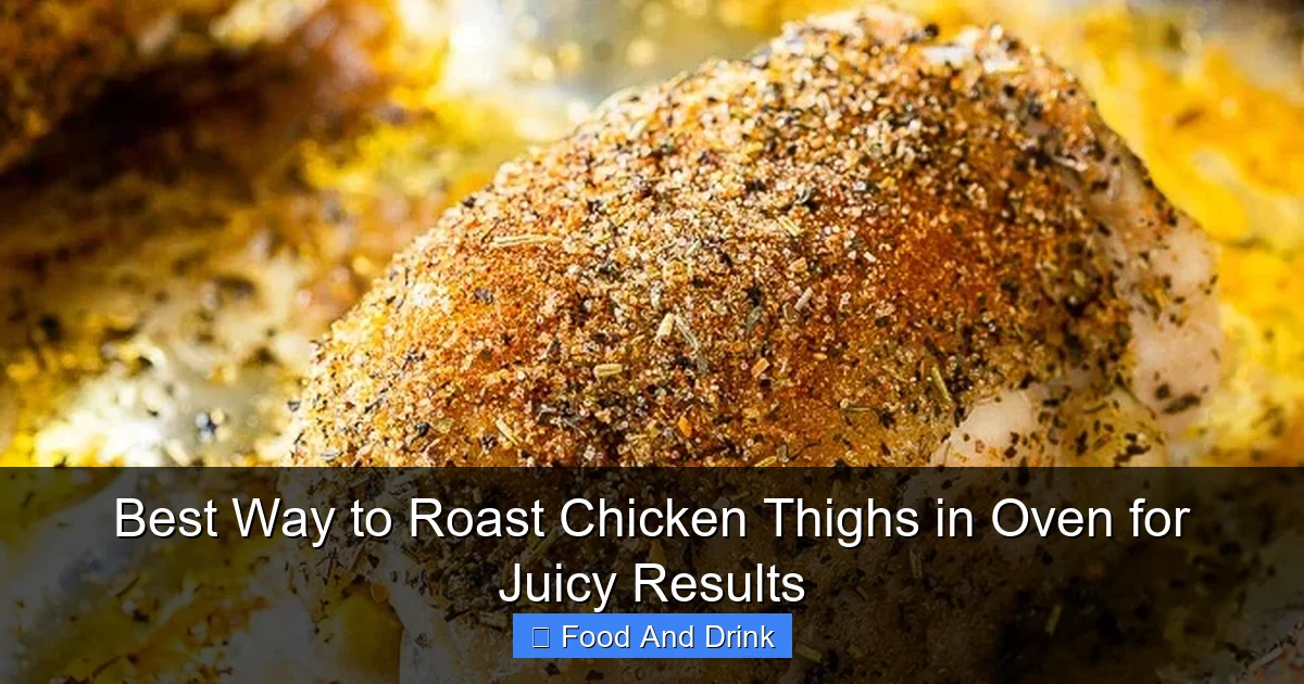 Best Way to Roast Chicken Thighs in Oven for Juicy Results