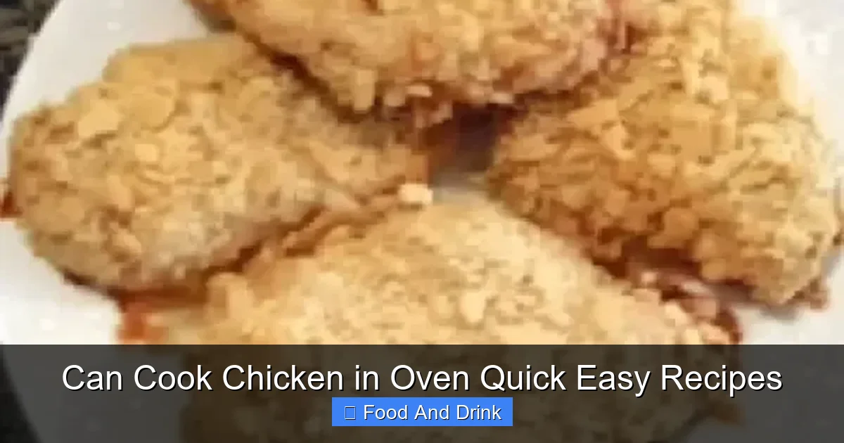 Can Cook Chicken in Oven Quick Easy Recipes | Luna's Kitchen Tips
