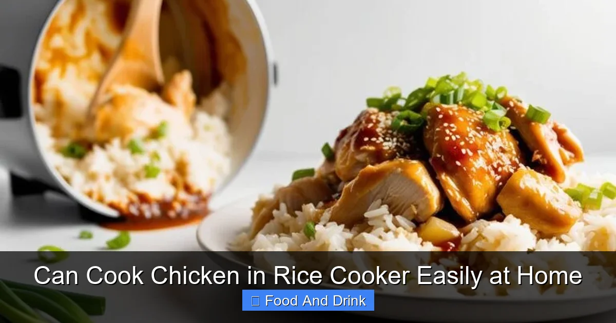 Can Cook Chicken in Rice Cooker Easily at Home