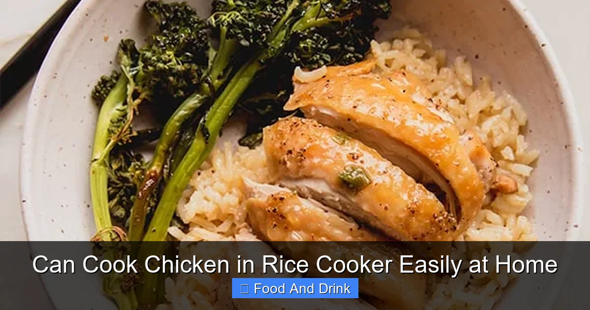 Can Cook Chicken in Rice Cooker Easily at Home