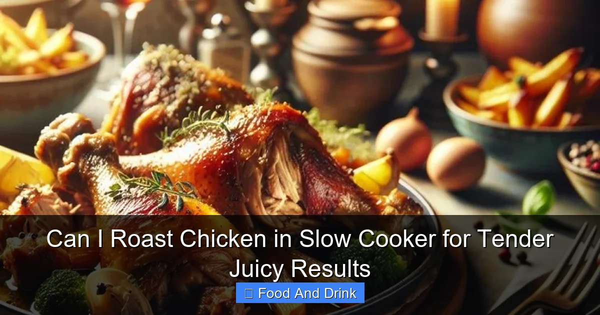 Can I Roast Chicken in Slow Cooker for Tender Juicy Results