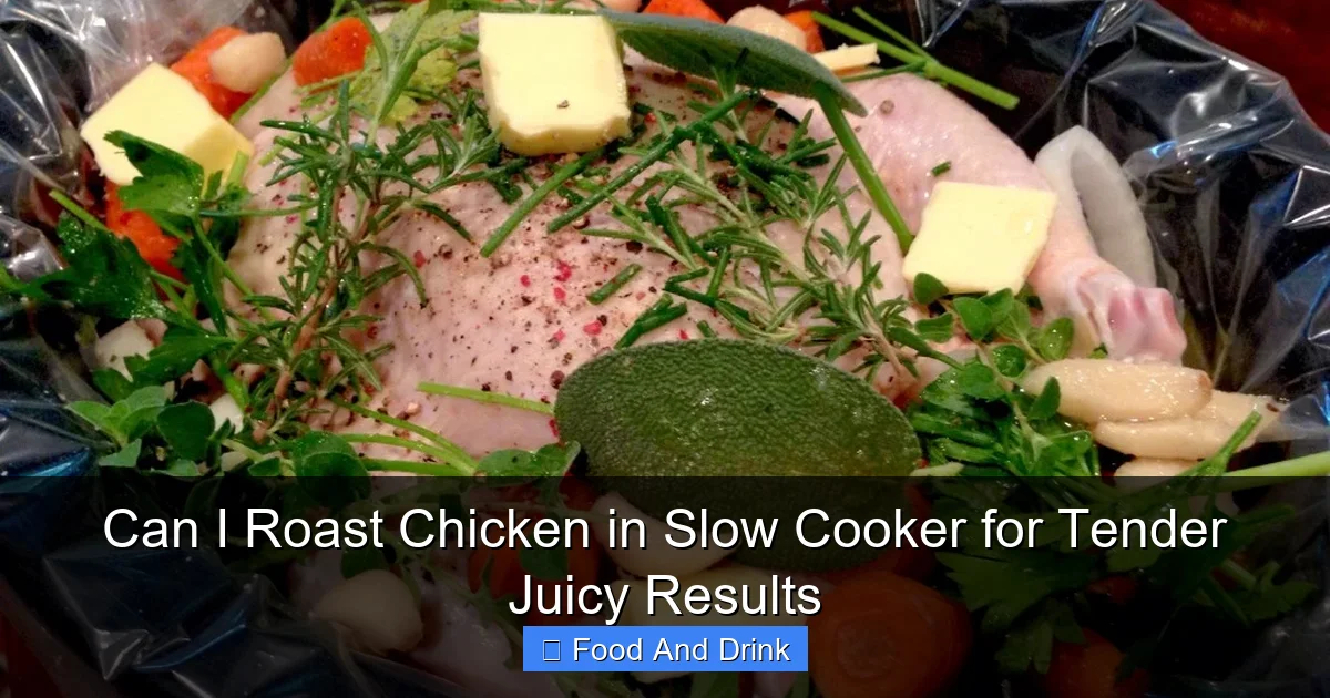 Can I Roast Chicken in Slow Cooker for Tender Juicy Results