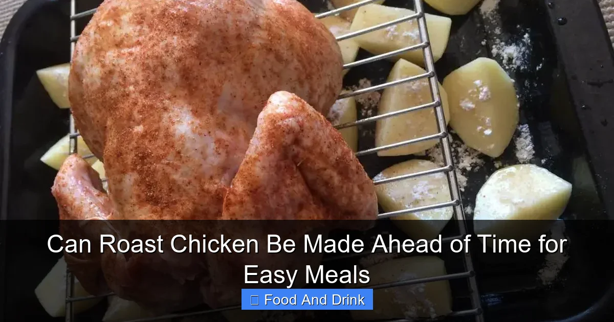 Can Roast Chicken Be Made Ahead of Time for Easy Meals