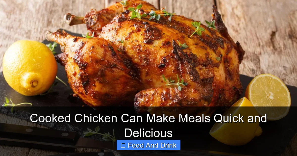 Cooked Chicken Can Make Meals Quick and Delicious