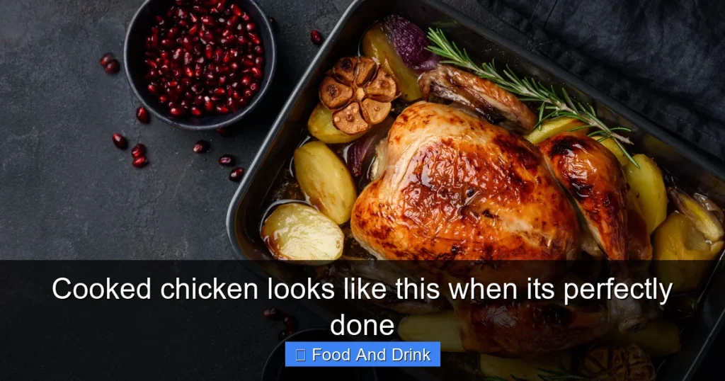 Cooked chicken looks like this when its perfectly done