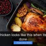 Cooked chicken looks like this when its perfectly done