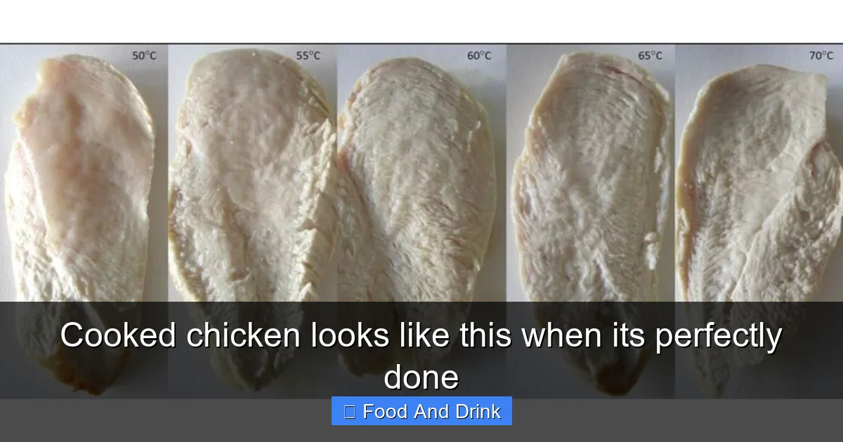 Cooked chicken looks like this when its perfectly done