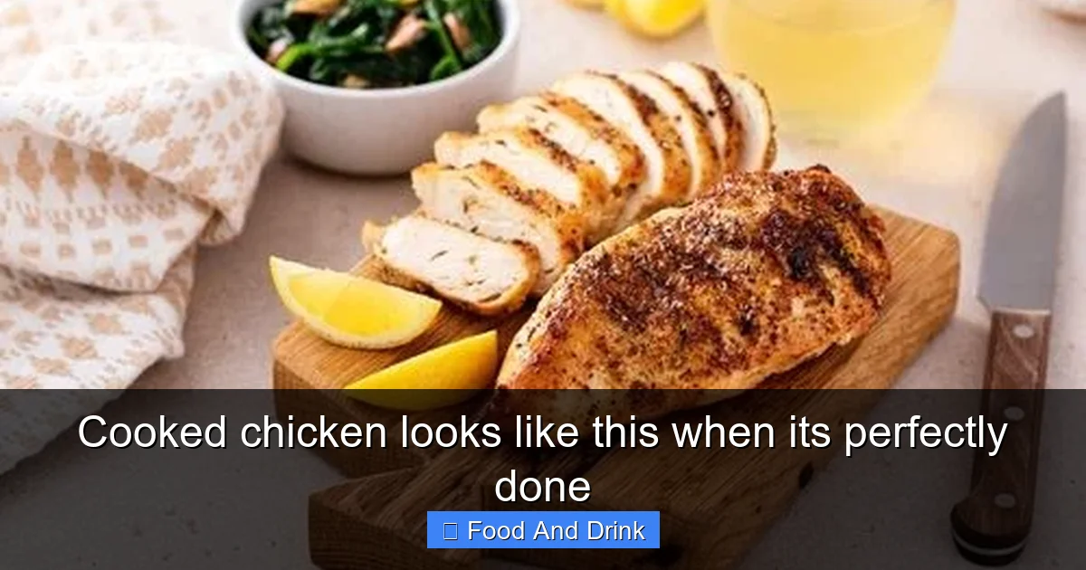 Cooked chicken looks like this when its perfectly done