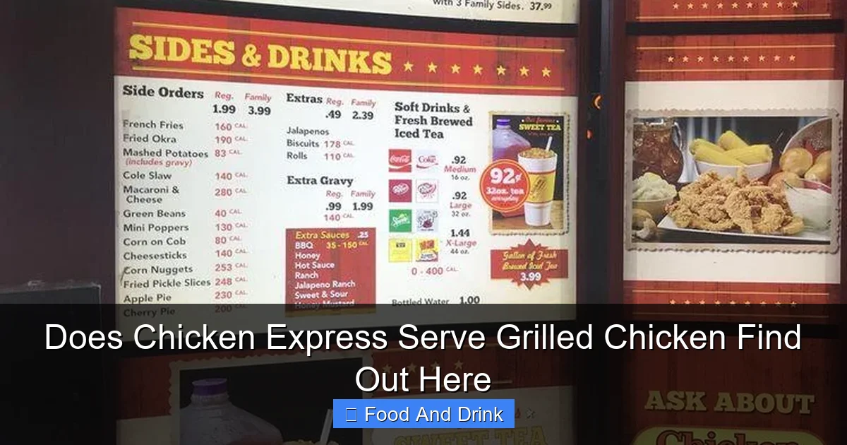 Does Chicken Express Serve Grilled Chicken Find Out Here