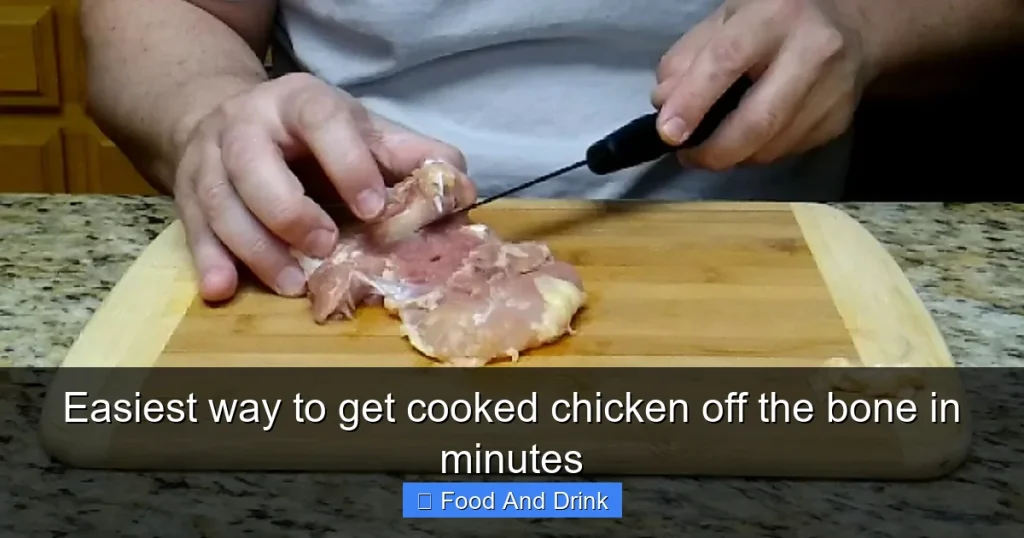 Easiest way to get cooked chicken off the bone in minutes