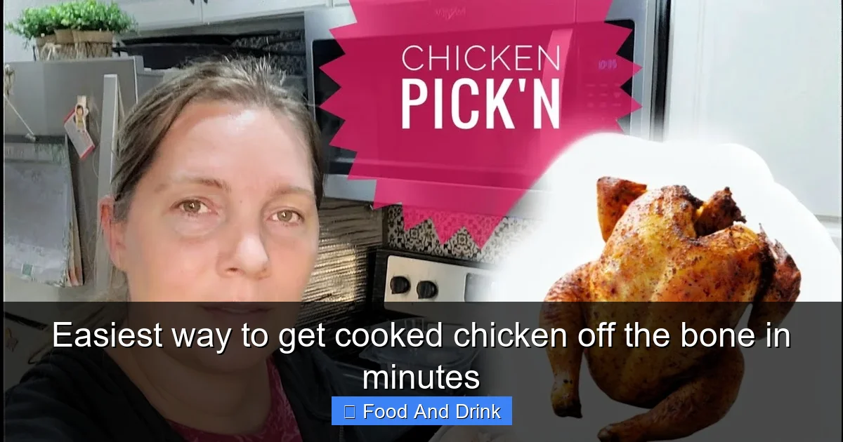 Easiest way to get cooked chicken off the bone in minutes