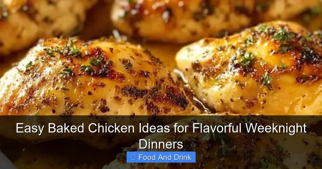 Easy Baked Chicken Ideas for Flavorful Weeknight Dinners