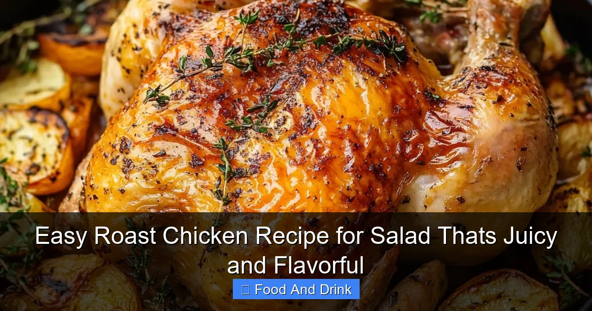 Easy Roast Chicken Recipe for Salad Thats Juicy and Flavorful