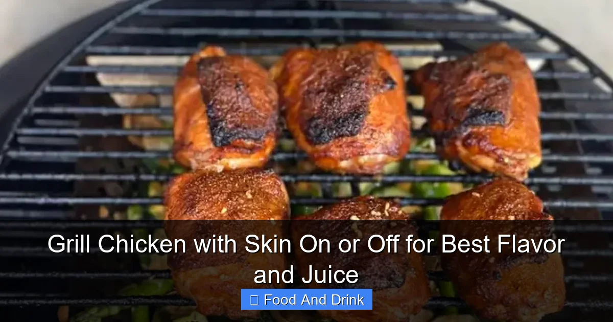 Grill Chicken with Skin On or Off for Best Flavor and Juice