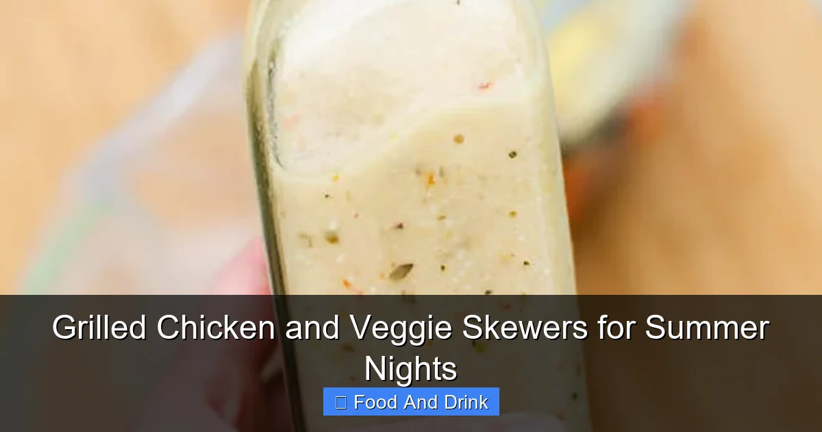 Grilled Chicken and Veggie Skewers for Summer Nights