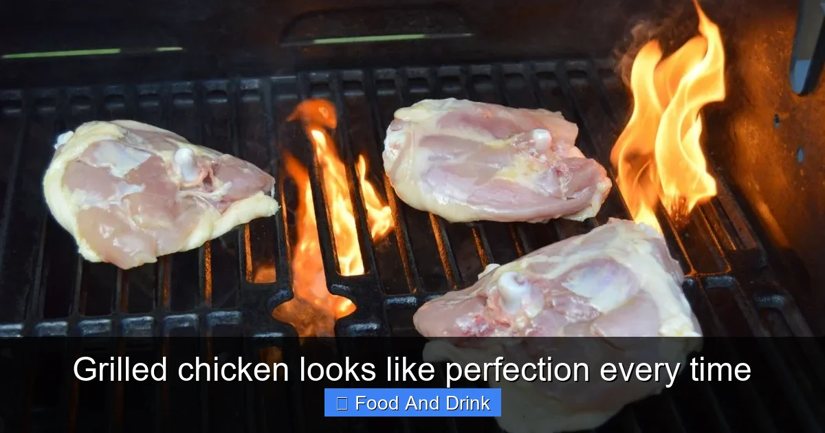 Grilled chicken looks like perfection every time