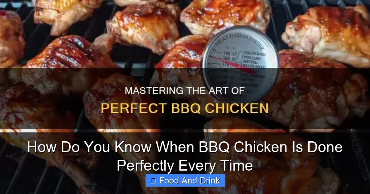 How Do You Know When BBQ Chicken Is Done Perfectly Every Time