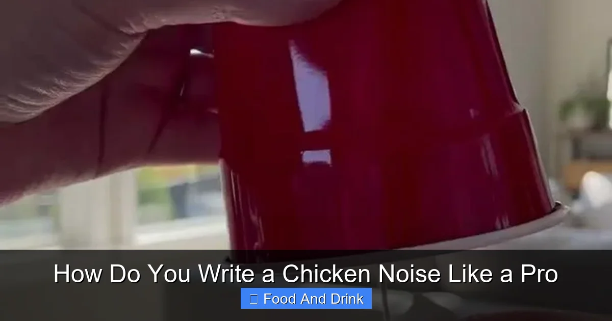 How Do You Write a Chicken Noise Like a Pro